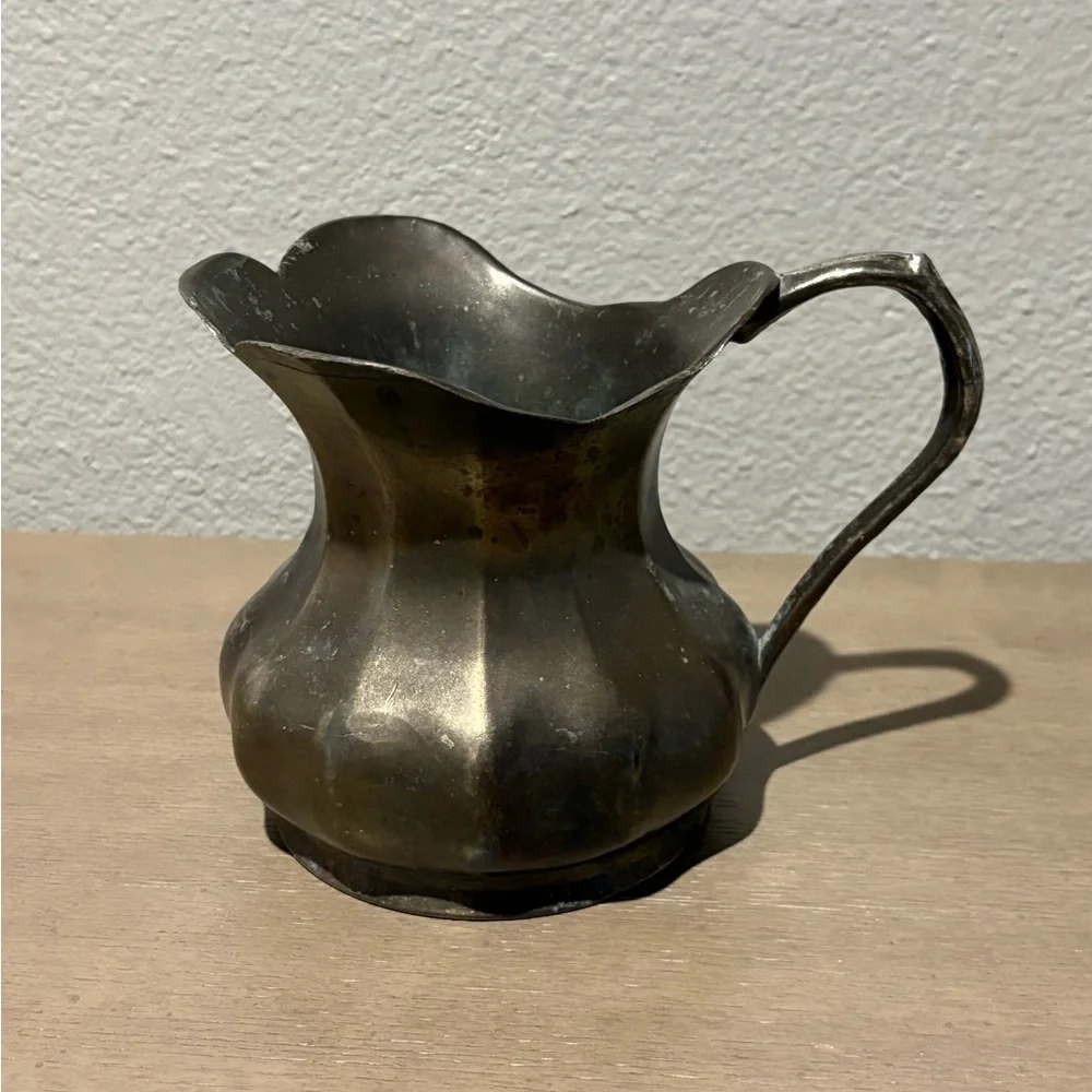 Vintage brass metal Pitcher 1983 Made in Italy
